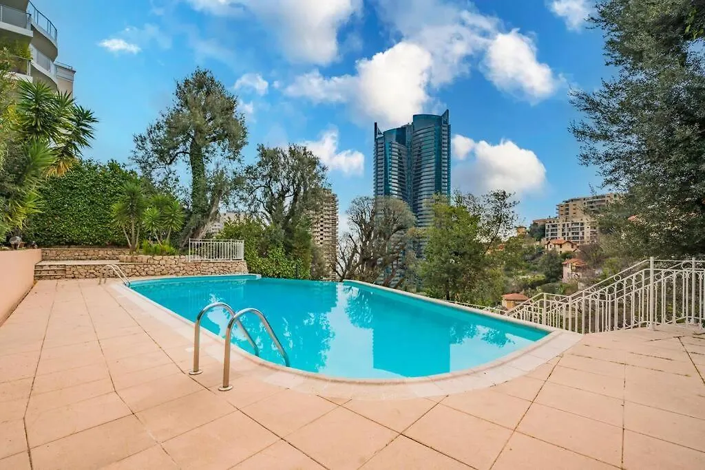 Monte Carlo Monaco Border, Swimming Pool, Parking, See View, Terrace ボーソレイユ 0*,  フランス